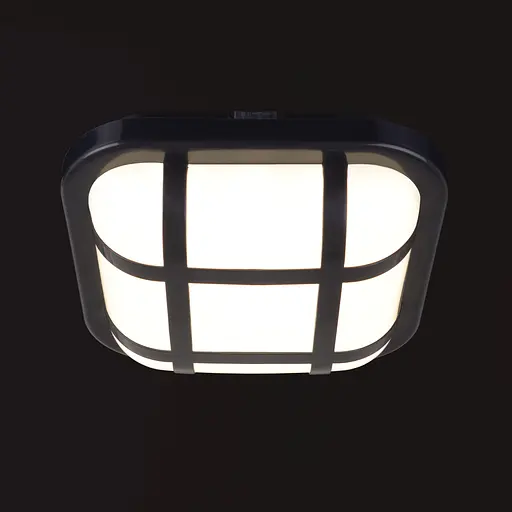 Вуличний настінний LED Світильник Brille AL-15SQ-H/15W NW IP54 BK - фото 3