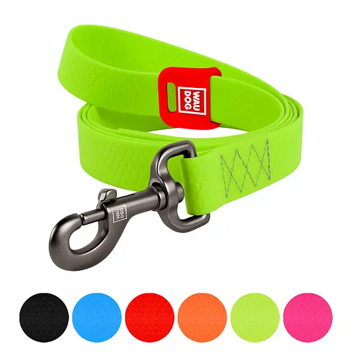 Поводок для собак Waudog Waterproof водостойкий L-XXL 500х2.5 см салатовый - фото 2