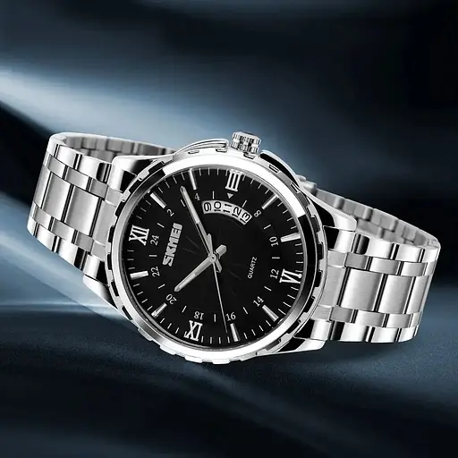 Наручний годинник чоловічий 9069SIBK Silver-Black Skmei acs0029914 - фото 2