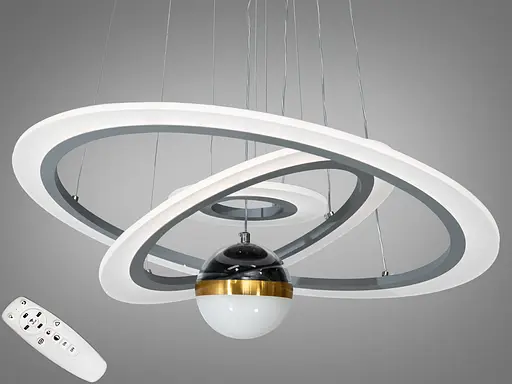 Новинка, світлодіодна люстра з додатковим підсвічуванням, 90 Вт - фото 1