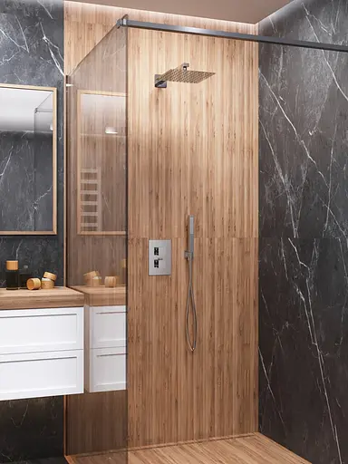 Душова система прихованого монтажу Corsan Adour хром + BOX з термостатом Z01TCH, Хром - фото 3