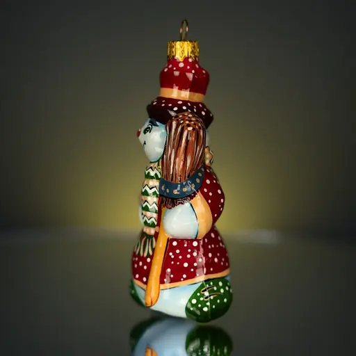 Ялинкова прикраса Різдвяні історії Сніговик-мрійник скло (4820001134575) - фото 3