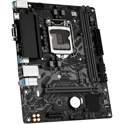 Материнская плата Maxsun Challenger 1200 (H510) H510M-R V2, H510, 2xDDR4, Int.Video(CPU), 4xSATA3, 1xPCI-E 16x 4.0, 1xPCI-E 1x, M.2 3.0, RTL8111H, 2xUSB3.2/2xUSB2.0, VGA/HDMI, MicroATX (MS-Challenger H510M-R V2) - фото 4