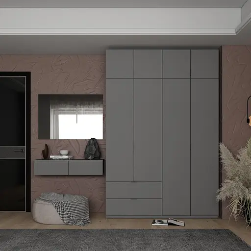 Комплект мебели Doros Левия + зеркало Графит 100х32х100 (42005236) - фото 6