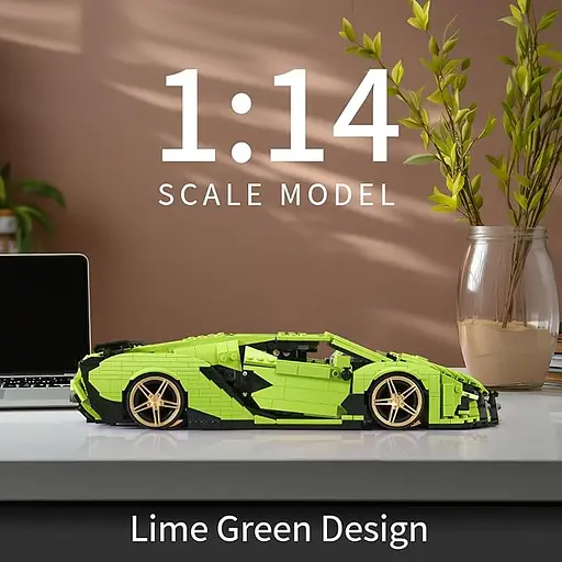 Конструктор машина MOULD KING Lamborghini Sian Sierne ламборджини для детей и взрослых 1133 деталей - фото 3