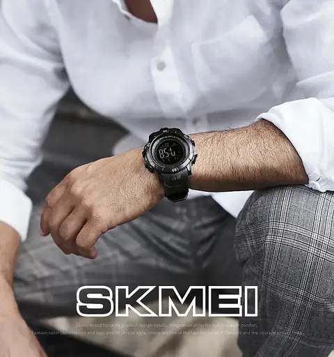 Чоловічий спортивний годинник Skmei 1475 Чорний - фото 10