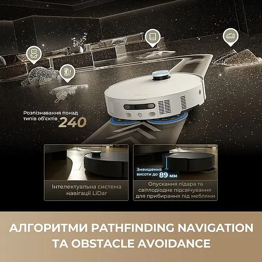 Робот-пилосос Dreame Bot MatriX 10 Ultra Black (RLX95CE-bl) [147256] - фото 12