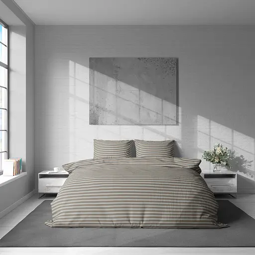 Комплект постільної білизни LeLit Євро 200х215 см бязь B-1248/2 мокко (le2000000341156) - фото 2