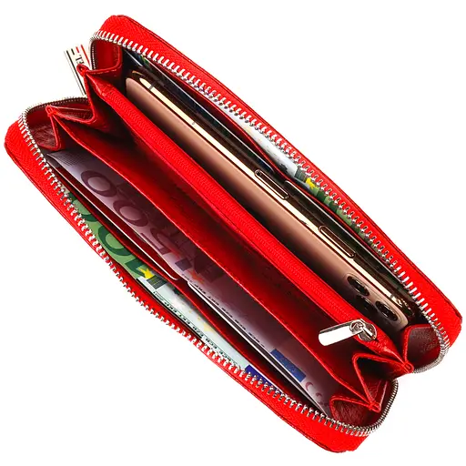 Женский кожаный кошелек Canpellini 19х9.5х2.5 см acs0025122 - фото 5