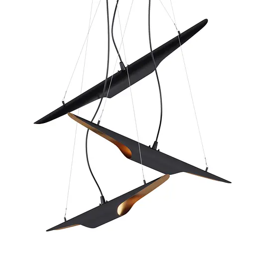 Люстра 3P-full, PikArt арт. 5504 Бронзовий/чорний - фото 2