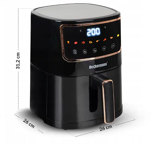 Аэрогриль аэрофритюрница Heckermann 1800 Вт 4.7 л - фото 8