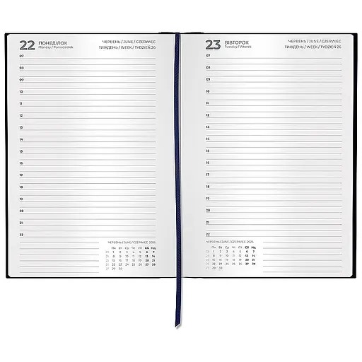 Дневник 2026 Classic Style темно-синий 145 x 210 мм (8840-26-2-A) - фото 3