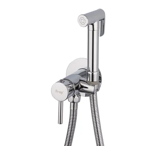 Набір гігієнічного душу прихованого монтажу Frap F7505-2, хром, Хром - фото 1