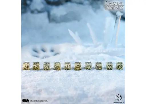 Набір кубиків Game of Thrones. Stark 10xD6 Dice Set (10 шт.) (GOT/00190166/2025/1/B) - фото 3