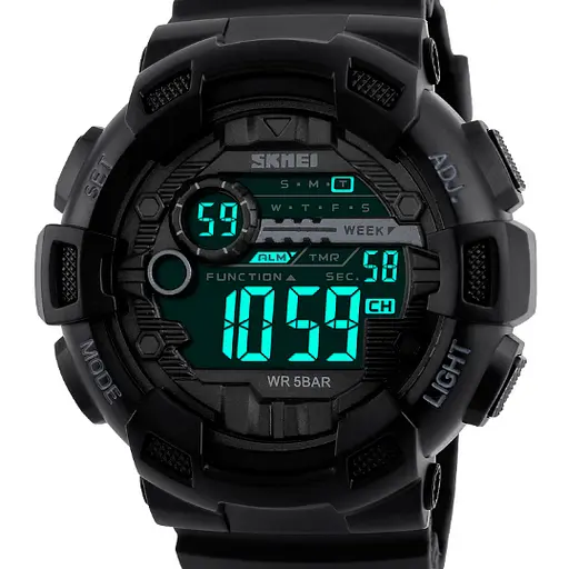 Наручний годинник чоловічий Skmei Champion 1243A Black (1160) - фото 2