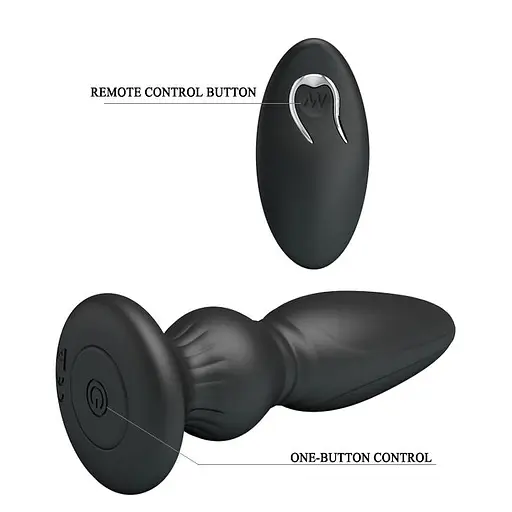 Анальна пробка LyBaile Mr.Play Vibrating Prostate Massager 12.5 см (чорний) - фото 6