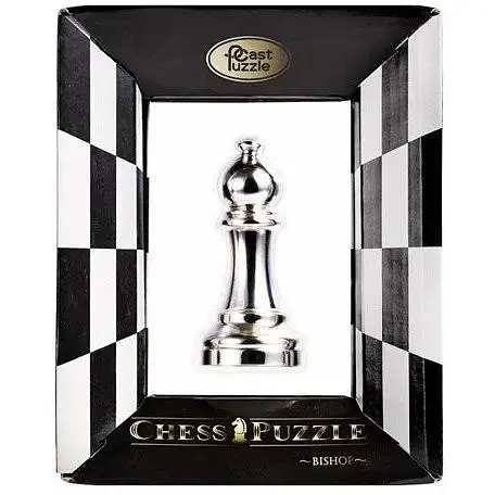 Головоломка Cast Puzzle Cast Chess Bishop silver Шахматный Слон (Офицер) 473684 - фото 2