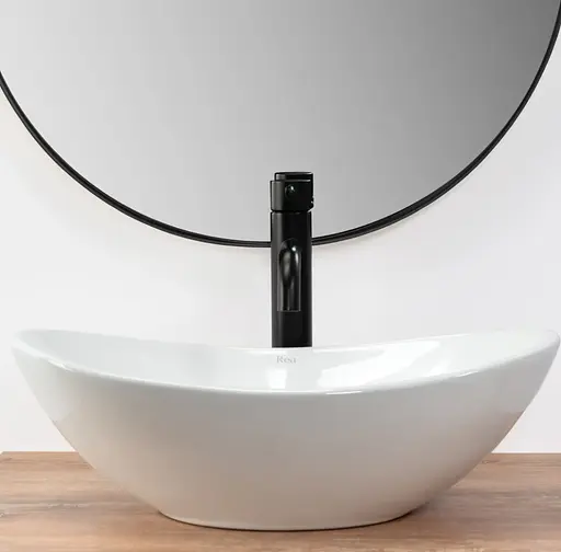 Умивальник Rea Royal Mini white накладний білий REA-U6507, Білий - фото 4