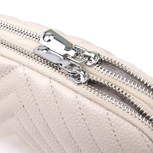 Сумка Vintage прошита треугольниками из натуральной кожи 22х13х6.5 см sum0027519 - фото 5