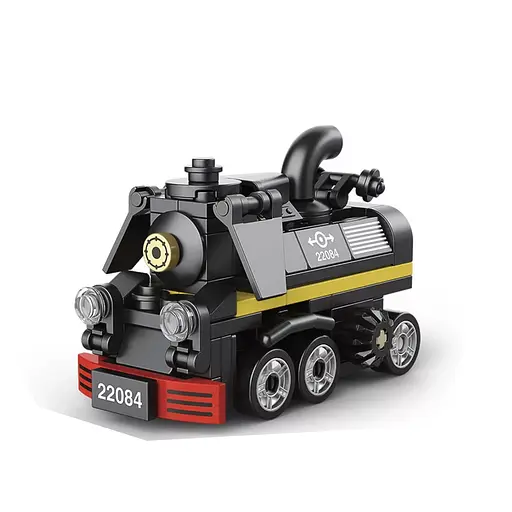 Конструктор Железнодорожный транспорт, 22083-22086, от 98 деталей, (В ассортименте)