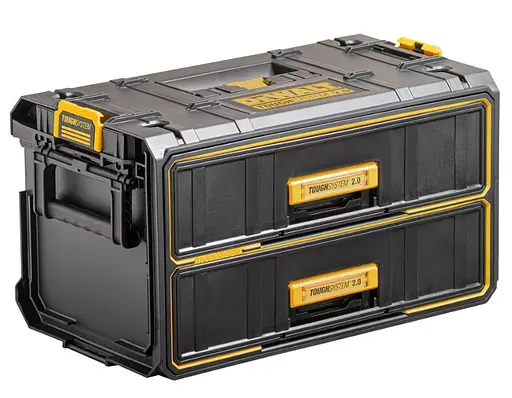 Ящик DeWalt TOUGHSYSTEM 2.0 модуль на 2 ящика (DWST83529-1) - фото 4