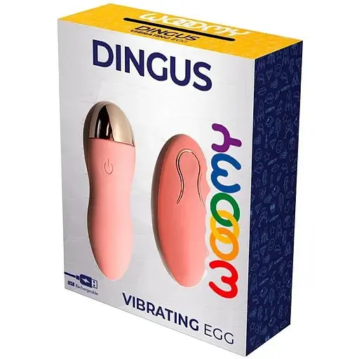 Віброяйце Wooomy Dingus Vibrating Egg з пультом управління 10 режимів - фото 4