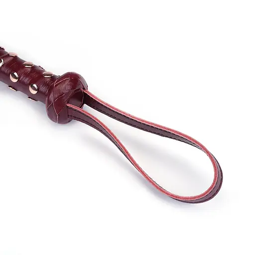 Флогер Liebe Seele Wine Red Deluxe Cow Leather Heavy Flogger 81 см бордовий - фото 3