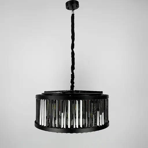 Люстра черная с графитовыми пластинами Ø 60 см Ст. MJ 160-600 BK Line F - фото 8