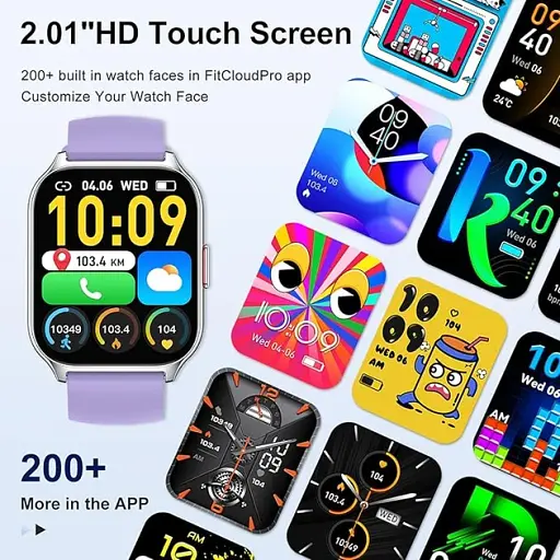 Смарт-часы HOIFA P98 Purple - фото 6