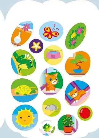 Рюкзачок із наліпками. Кошеня Сніжинка - фото 5