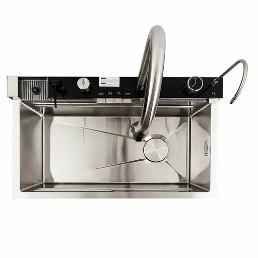 Кухонна мийка 75x45М сатин Platinum Handmade Водоспад, Satin - фото 5