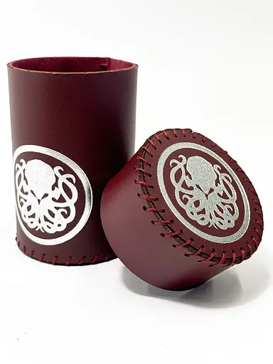 Настольная игра Планета Ігор Чаша для кубиков Ктулху (бургунди) (Dice cup Cthulhu burgundy) (pi-dc003) - фото 2