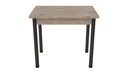 Обідній стіл-формер розкладний Берта Ferrum-decor 750x1400x900 Чорний метал ДСП Дуб Сан-Марино 16 мм (FRD-105179) - фото 7