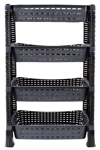 Этажерка 4-х ярусная Violet House 0761 Роттанг Эко Grey (7048611) - фото 1