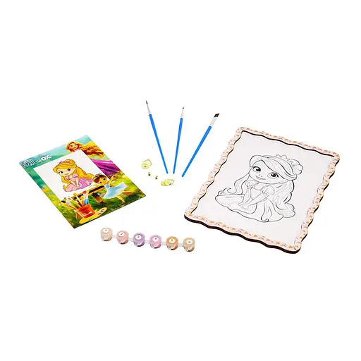 Дитячий набір для розпису по дереву "Принцеса" PuzzleOK Puz-22962 формат А4 - фото 3