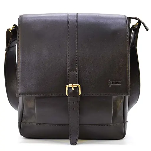 Чоловіча шкіряна сумка через плече TARWA 33х27.5х8 см sum0028288 - фото 1