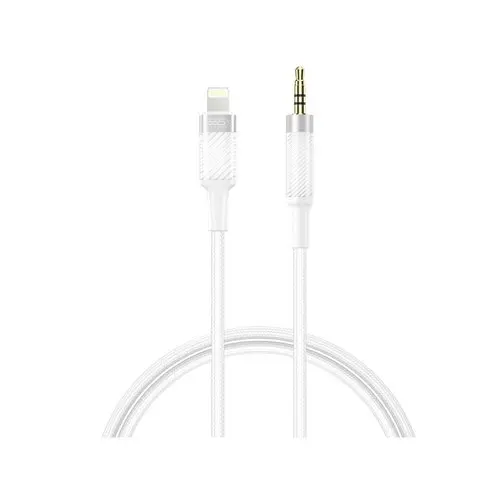 Адаптер XO NB-R279A IP to 3.5 Brushed Clear Audio Cable Белый - фото 3