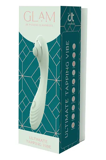 Вібратор Dreamtoys Glam Ultimate Tapping Vibe 23 см м'ятний - фото 2