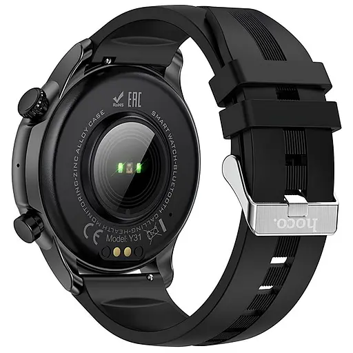 Смарт-годинник Hoco Smart Watch Y31 Smart sports watch (call version) Black - фото 3