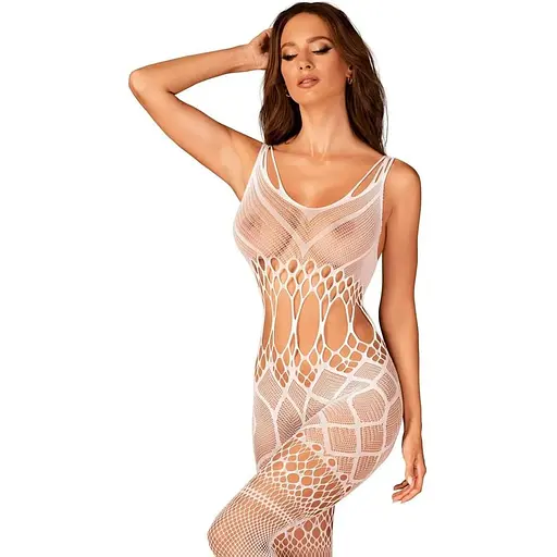 Боді Obsessive Bodystocking G330 S/M/L білий