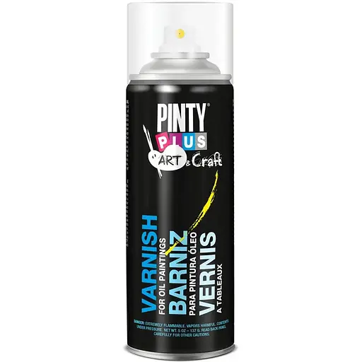 Лак-аерозоль глянцевий Pintyplus для олійних фарб Аrt & Craft 200 мл - фото 1