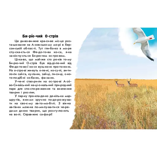 Читаю про Україну по складах "Парки та заповідники" Ранок 366018 з кольоровими ілюстраціями - фото 2