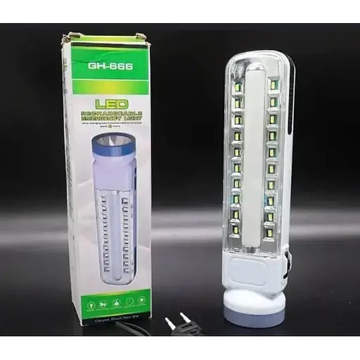 Ліхтар LED GH gh-6661 аварійний підвісний туристичний на акумуляторі 1200 mAh з сонячною батареєю - фото 3