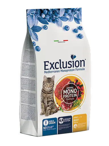 Корм Exclusion Adult Beef для дорослих котів усіх порід з яловичиною 1кг (на вагу) - фото 3