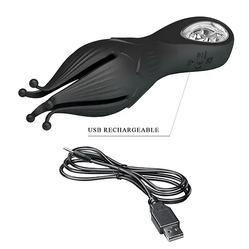 Вібратор для клітора Pretty Love Arella 17.2 см (чорний) - фото 7