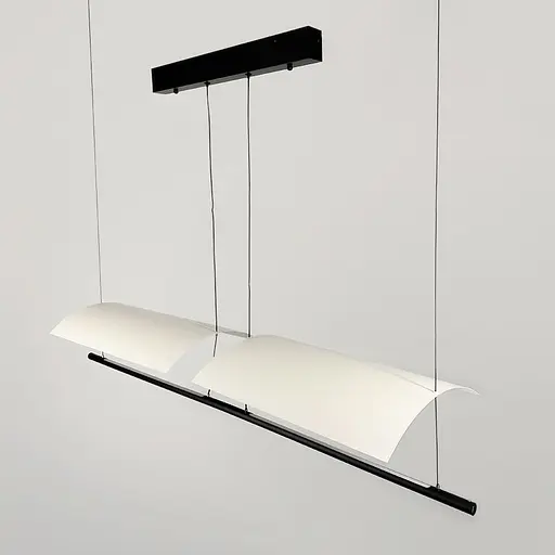 Підвісний світильник-репліка з подвійним корпусом 118х20х30 см | Арт. AA262/2- 1180*300 | Line F - фото 5