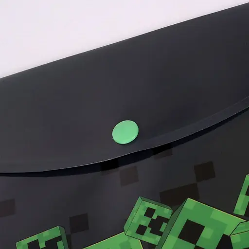 Папка-конверт Yes Minecraft Creepers B5 на кнопке (492000) - фото 2