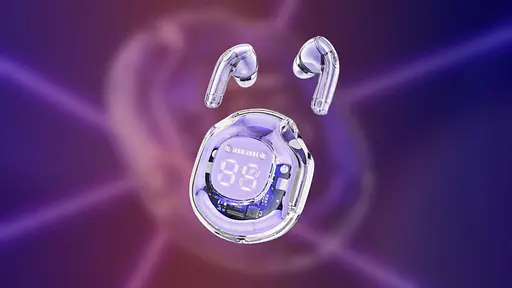 Бездротові навушники Acefast TWS T8 вакуумні фіолетові - фото 8