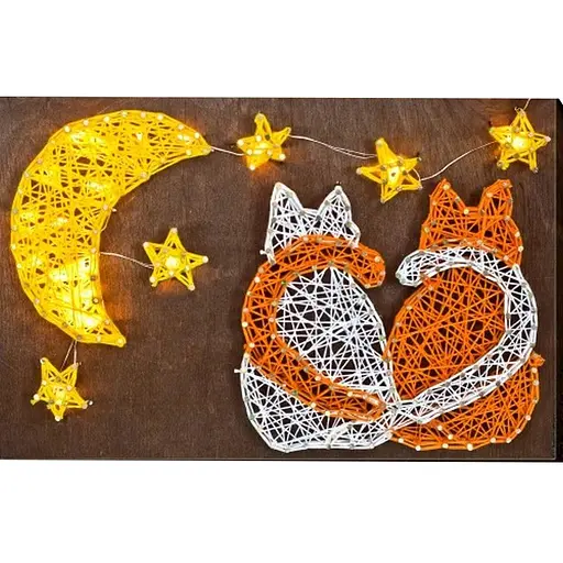 Набір стрінг-арт Котики ABC-017 дерев'яна основа - фото 6