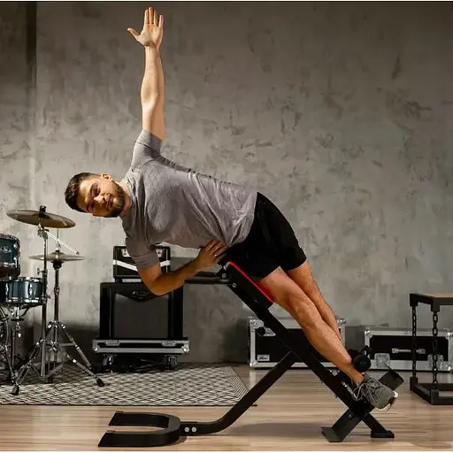 Лавка для гіперекстензії Hop-Sport HS-1018 з упорою - фото 5